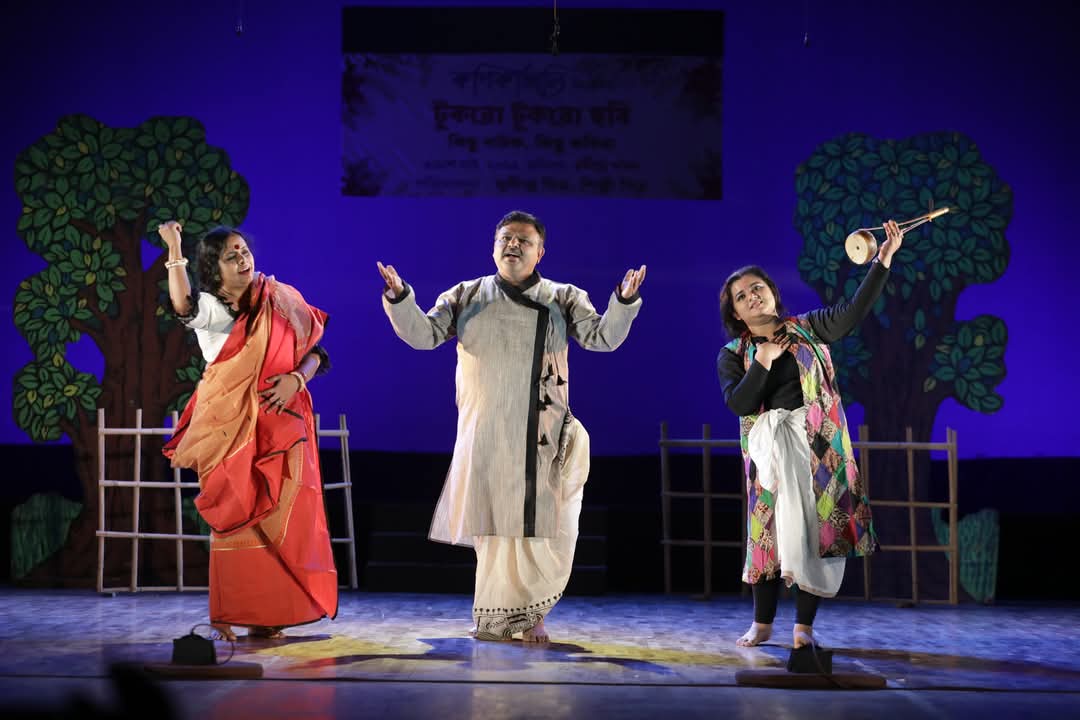 ‘শেষ বসন্ত’ পালনে মেতে উঠল ‘কণিকাঞ্জলি’র শিক্ষার্থীরা