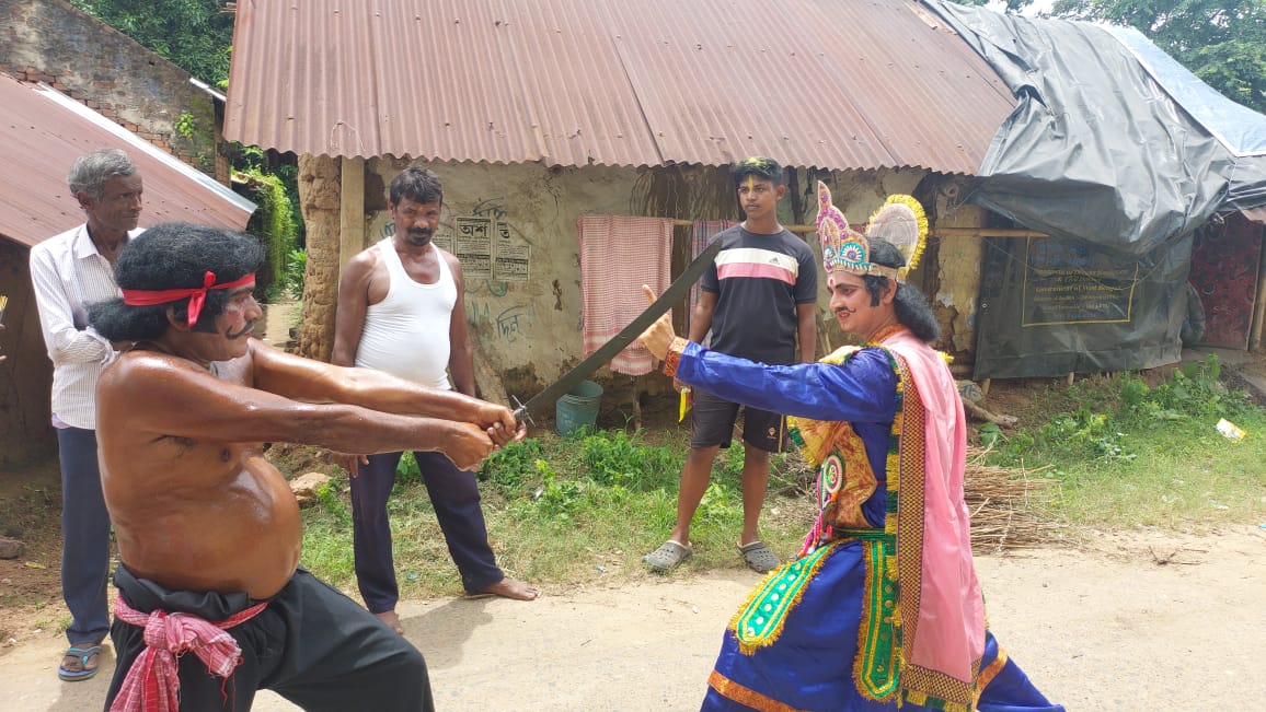 জন্মাষ্টমী ও নন্দ উৎসব উদযাপন সারেঙ্গার সিদি গ্রামে।