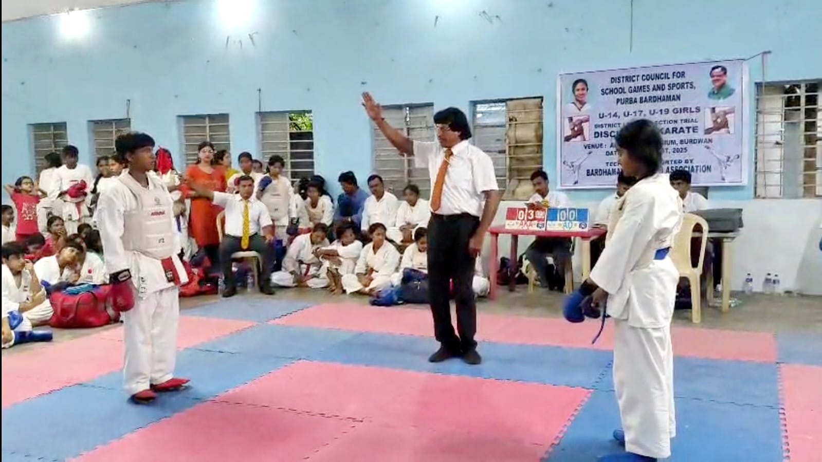 ক্যারাটে সিলেকশন ট্রায়াল বর্ধমানে