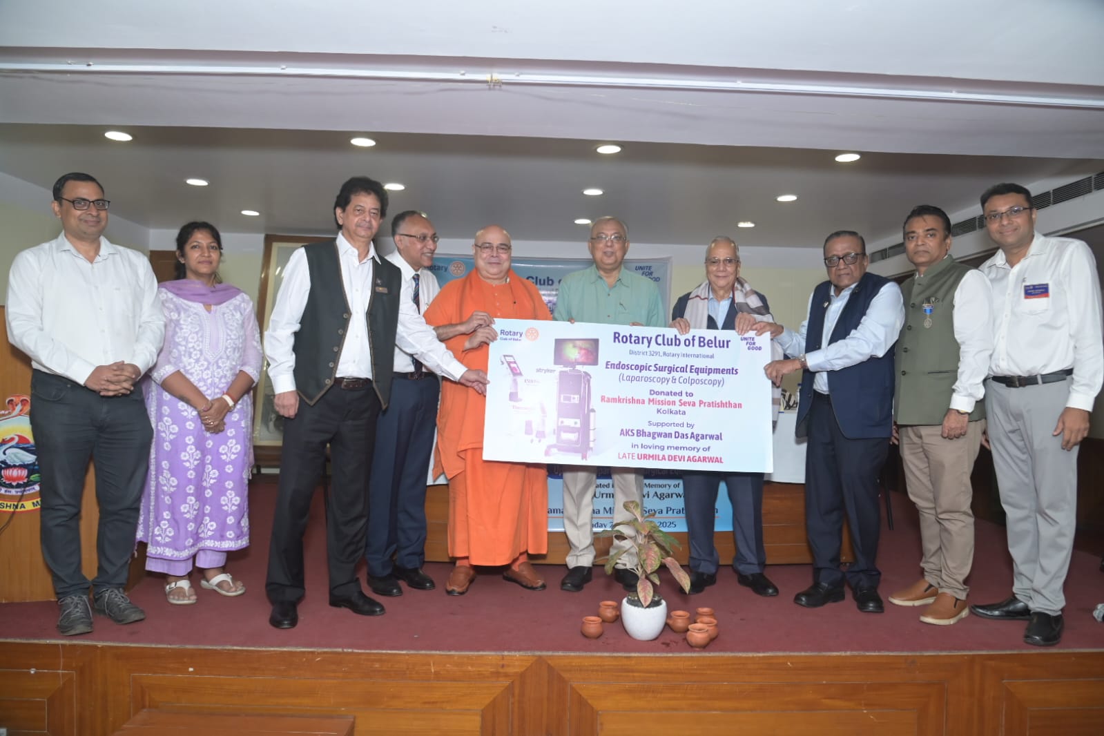 Rotary club of Belur strengthens kolkata healthcare with donation to Ramkrishna Mission Seva Pratishthan