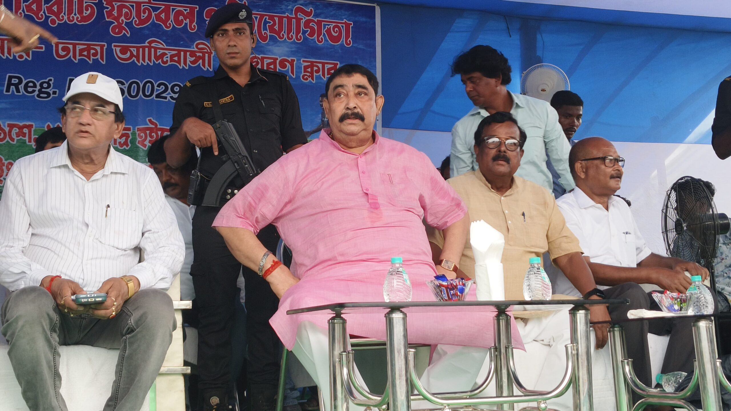 বিধায়ক ফান্ড থেকে খেলার মাঠ সংস্কারের অনুরোধ করলেন অনুব্রত মণ্ডল