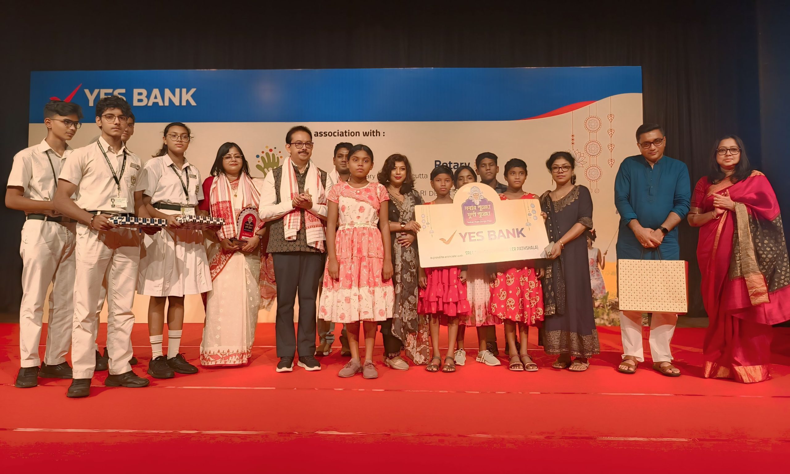 YES BANK, Satyam Roychowdhury Foundation and Rotary Club of Calcutta Metropolitan East Celebrate the Success of the 3rd Edition of ‘Sobar Pujo, Durga Pujo’ Initiative