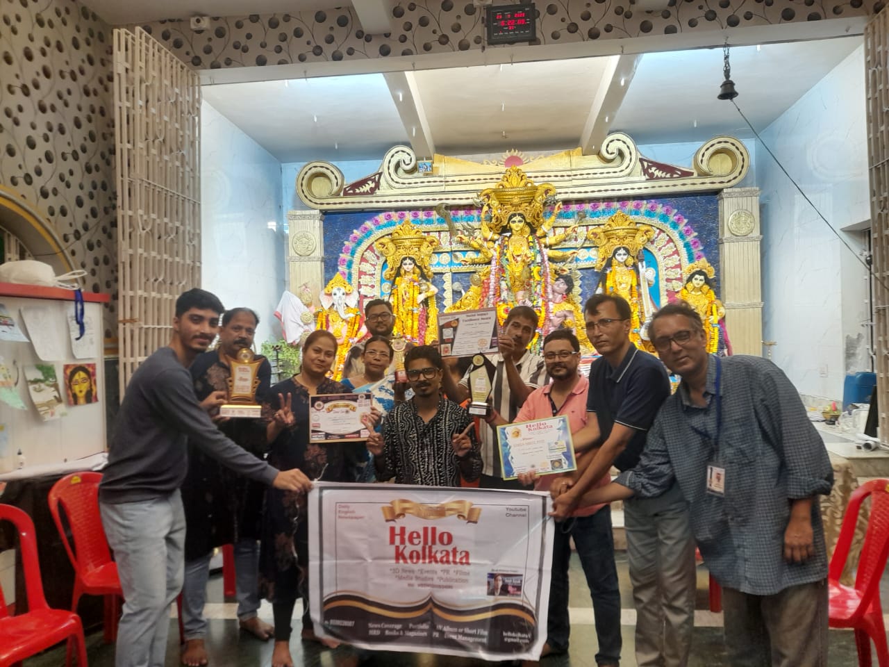 বড়িশা সম্মিলনী সর্বজনীন দুর্গোৎসব ৩টি শীর্ষ পুরষ্কার জিতেছে