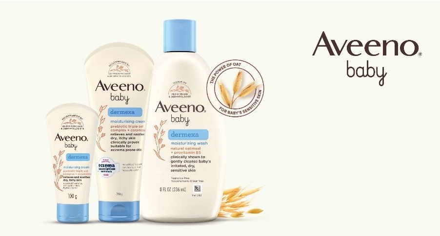 Soothe and Help Protect Your Baby’s Sensitive Skin with Aveeno Baby Dermexa Range