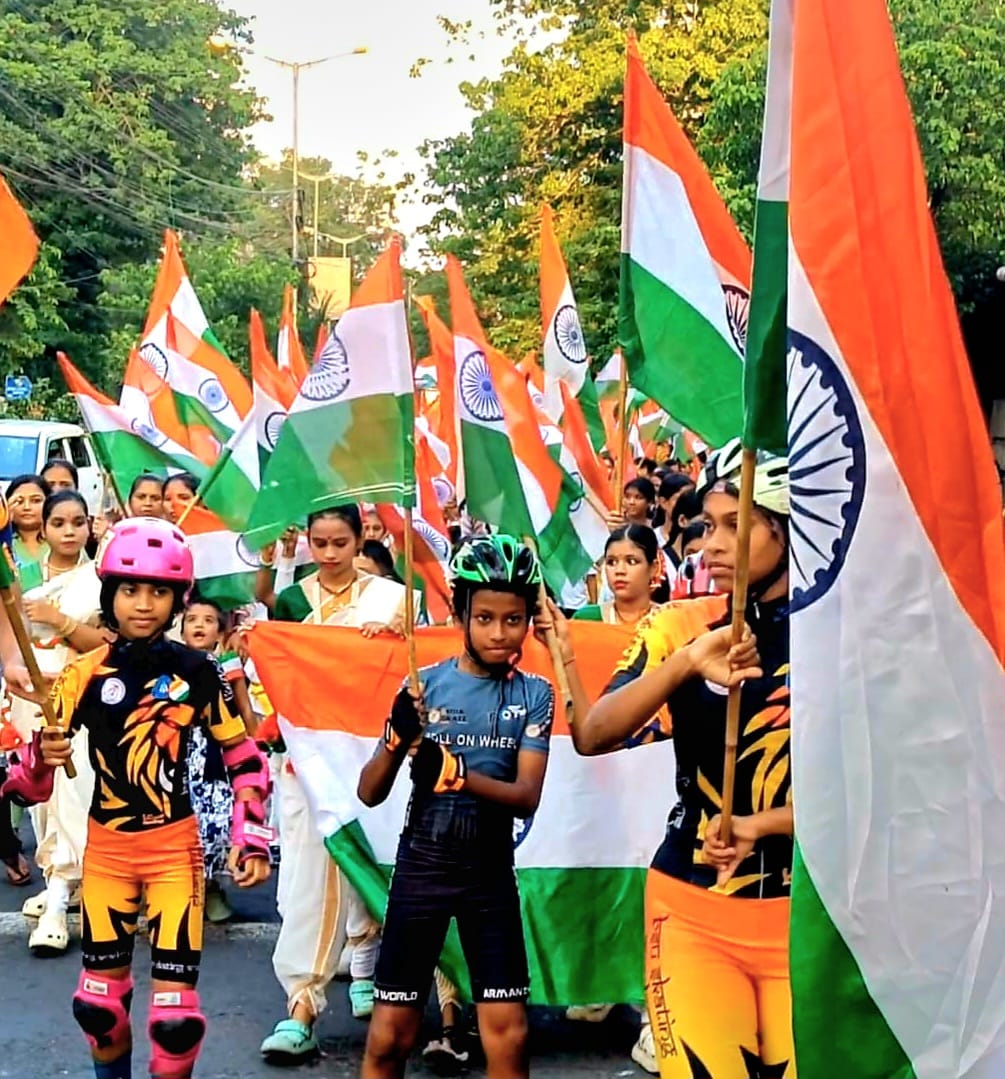 বিধান শিশু উদ‍্যানে উৎসাহের সঙ্গে স্বাধীনতা দিবস উদযাপিত হল