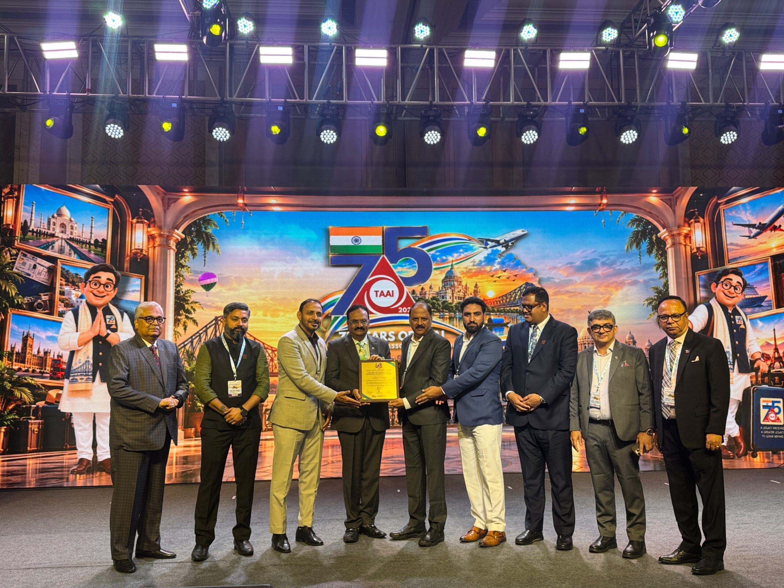 Madhya Pradesh Tourism Bags Prestigious Excellence Award, Showcased Rich Heritage and Connectivity at the 75th Anniversary TAAI Convention in Kolkata